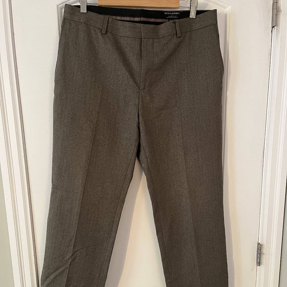 BANANA REPUBLIC TAILORS SLIM FIT LINED DRESS PANTS, 34X32 - Picture 1 of 4